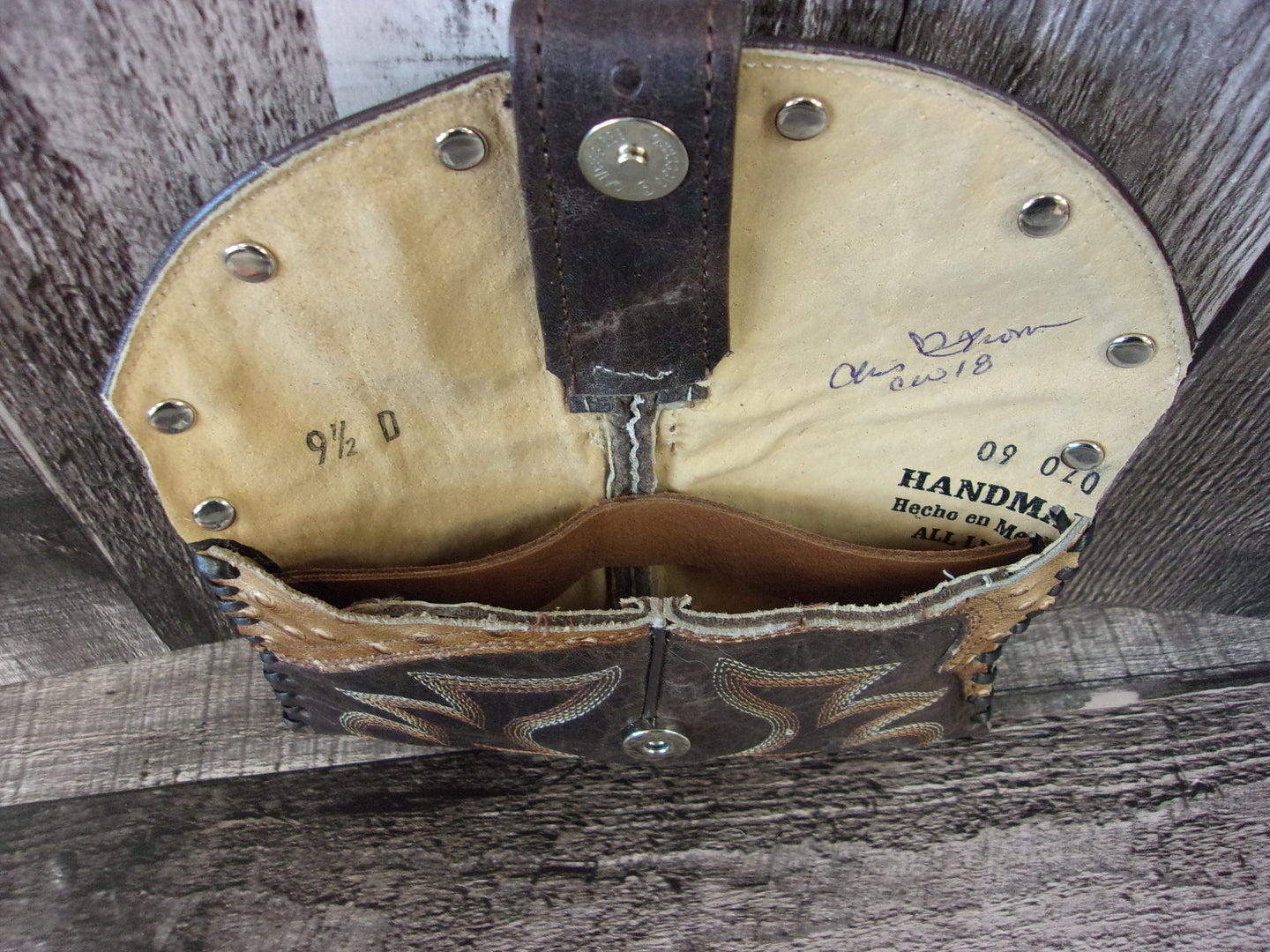 Wallet/Card Holder WC19 handcrafted from cowboy boots. Shop Handbags, Wallets & Cases at ChrisThompsonBags.com and buy the best card holder, country centerpiece, Country Chic, country style, Cowgirl Chic, cowgirl gift, cowgirl style, unique gift for her, wallet at Chris Thompson Bags.